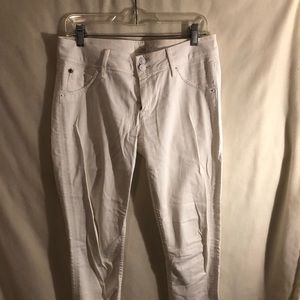Hudson white denim jeans
